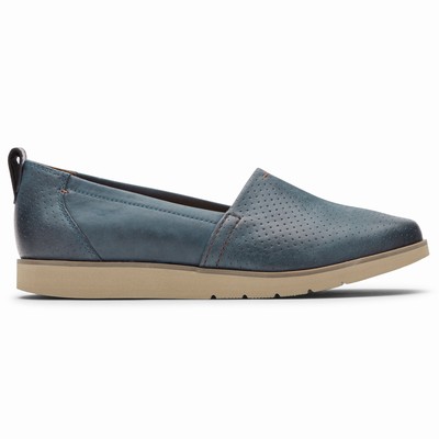 Mocassins Rockport Cobb Hill Laci Mulher Azuis PT-95641